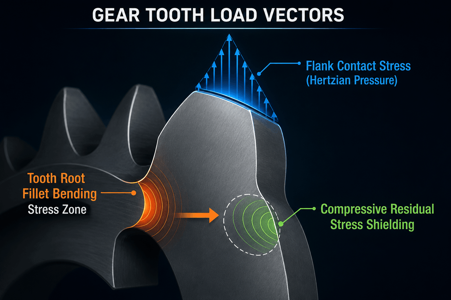gear tooth load vectors