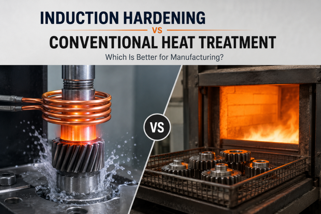 induction hardening vs conventional heat treatment