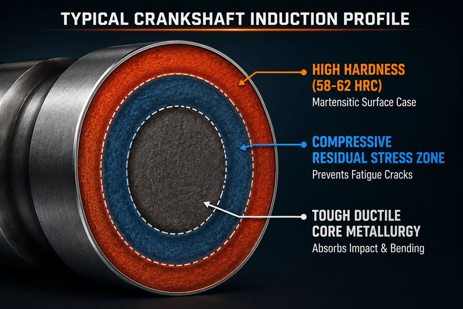 crankshaft induction hardening